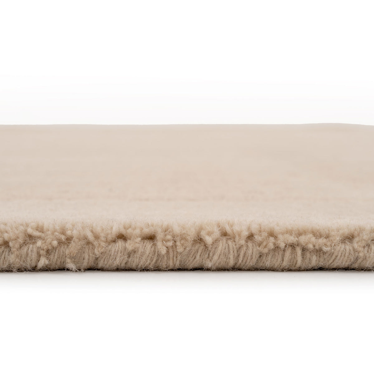 Neutral Bordered Wool Rug - Olann Neutral