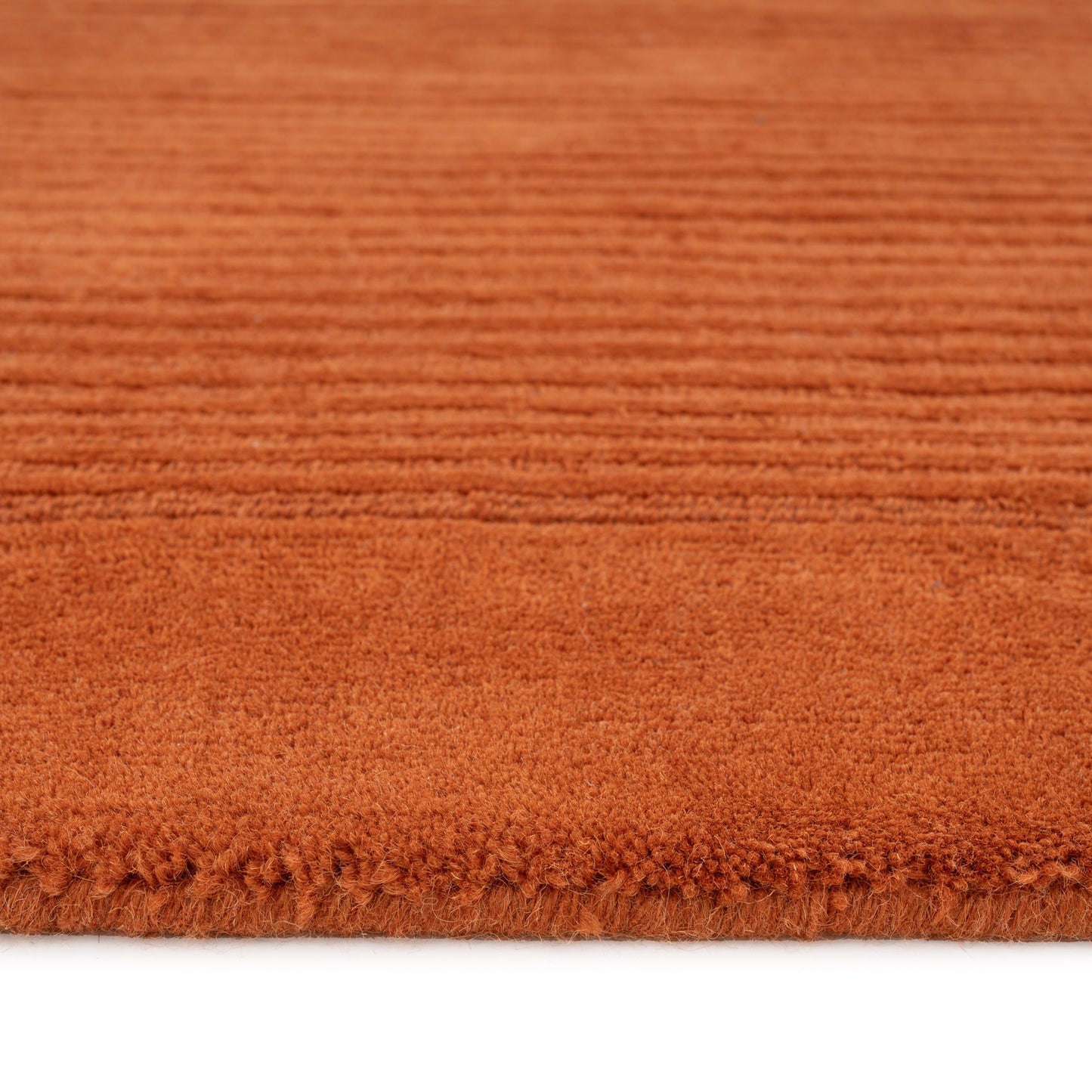 Terracoota Rug Terracotta Bordered Wool Rug - Olann Terra | Living Room Rugs | Kukoon ...