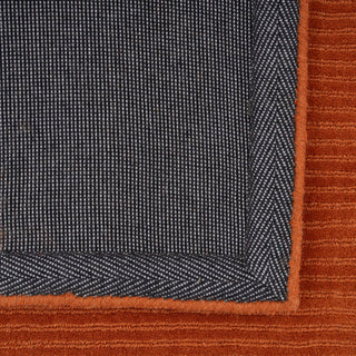 Terracotta Bordered Wool Rug - Olann Terra