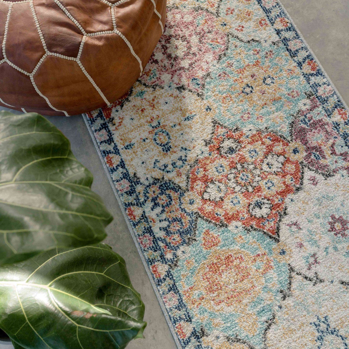 Soft Moroccan Colourful Hall Runner Rug
