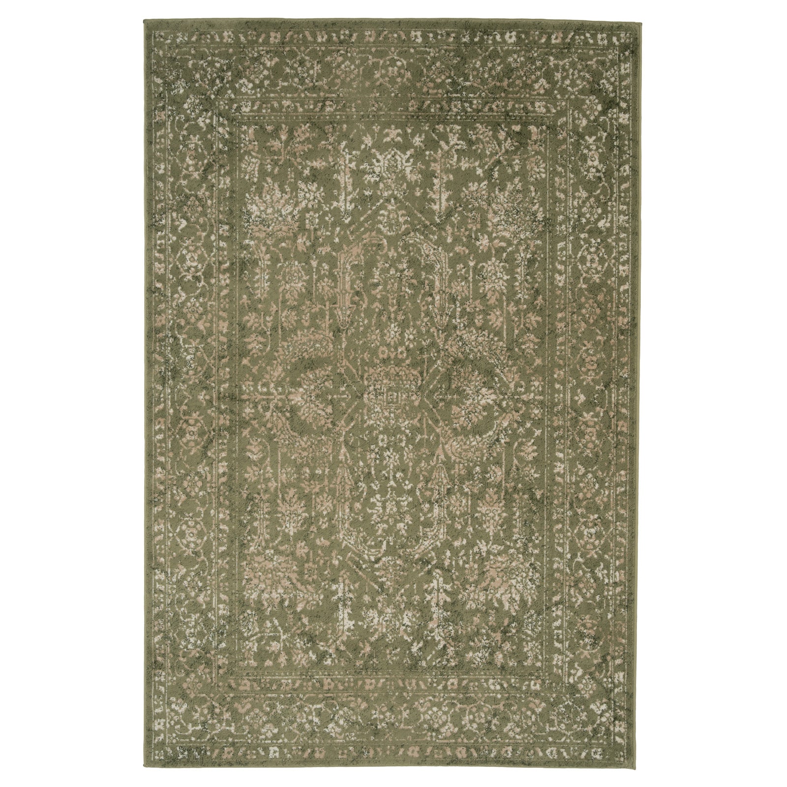 Green Vintage Medallion Area Rug - Linden