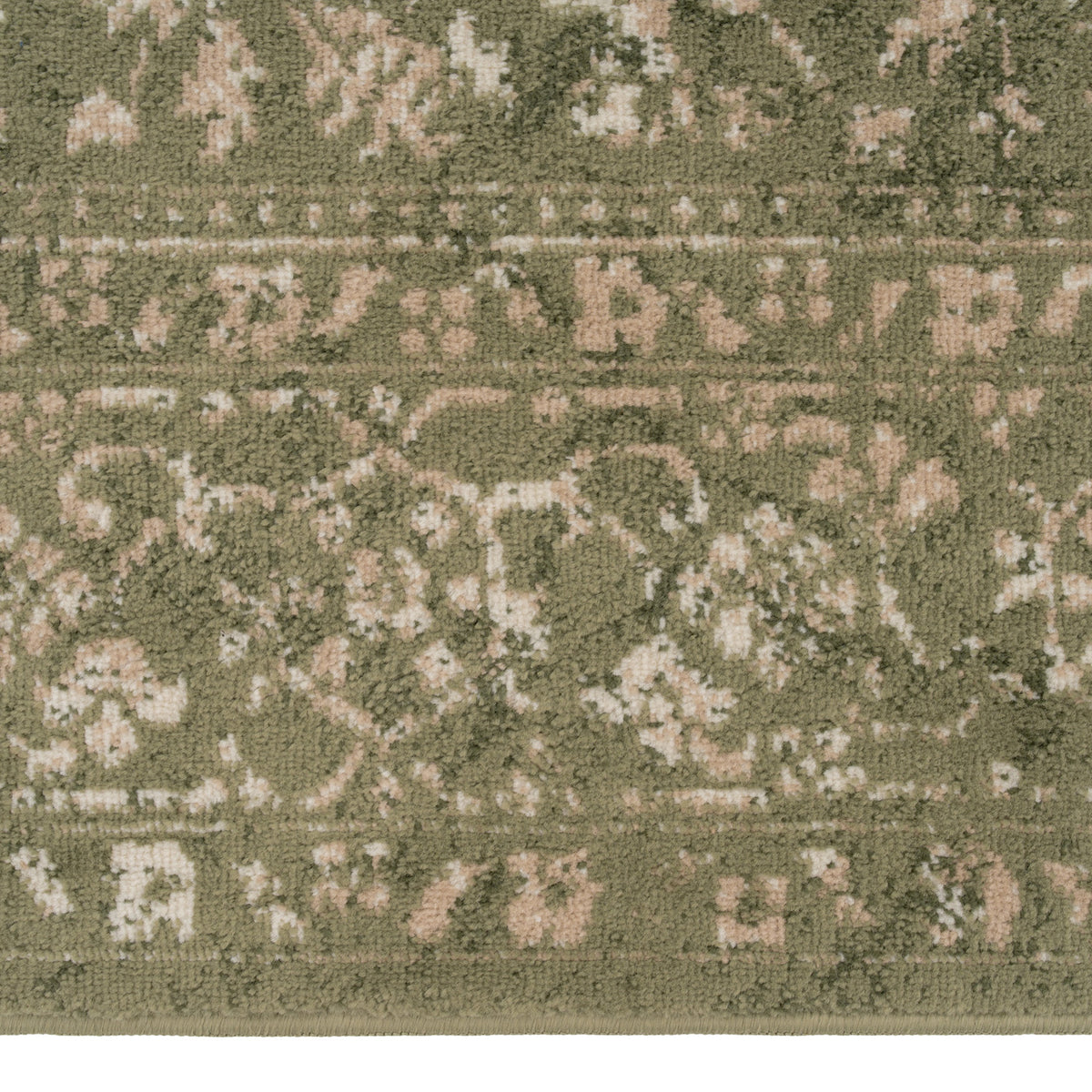 Green Vintage Medallion Area Rug - Linden