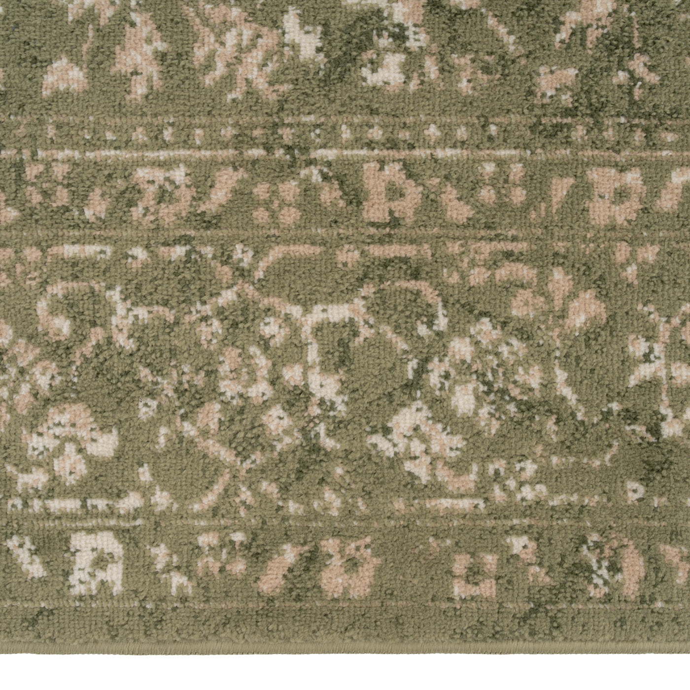 Green Vintage Medallion Area Rug - Linden