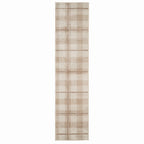 Neutral Beige Tartan Runner - Angus