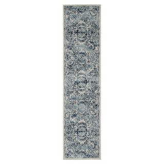 Vintage Blue Medallion Runner - Claudia