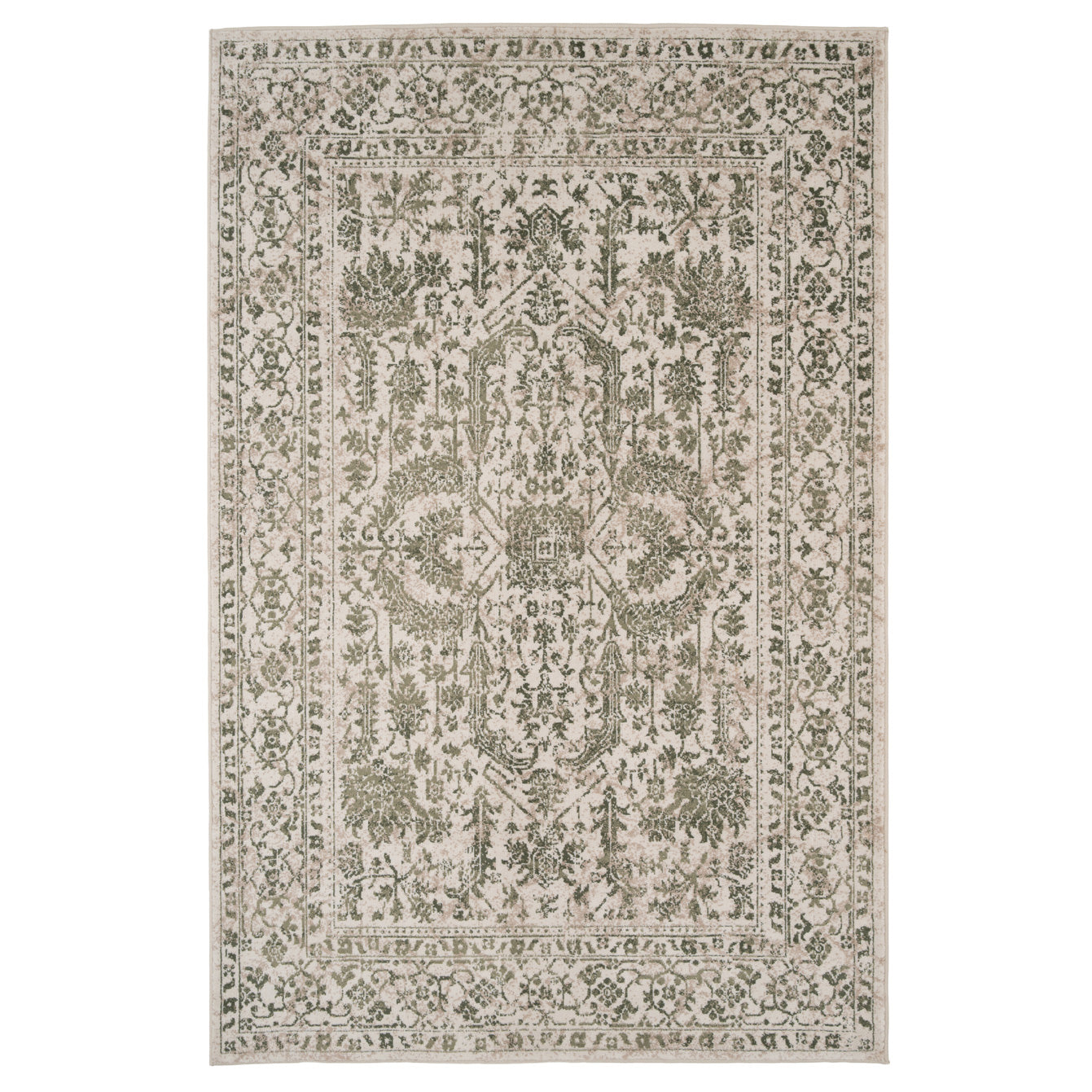 Sage Green Vintage Area Rug - Isadora