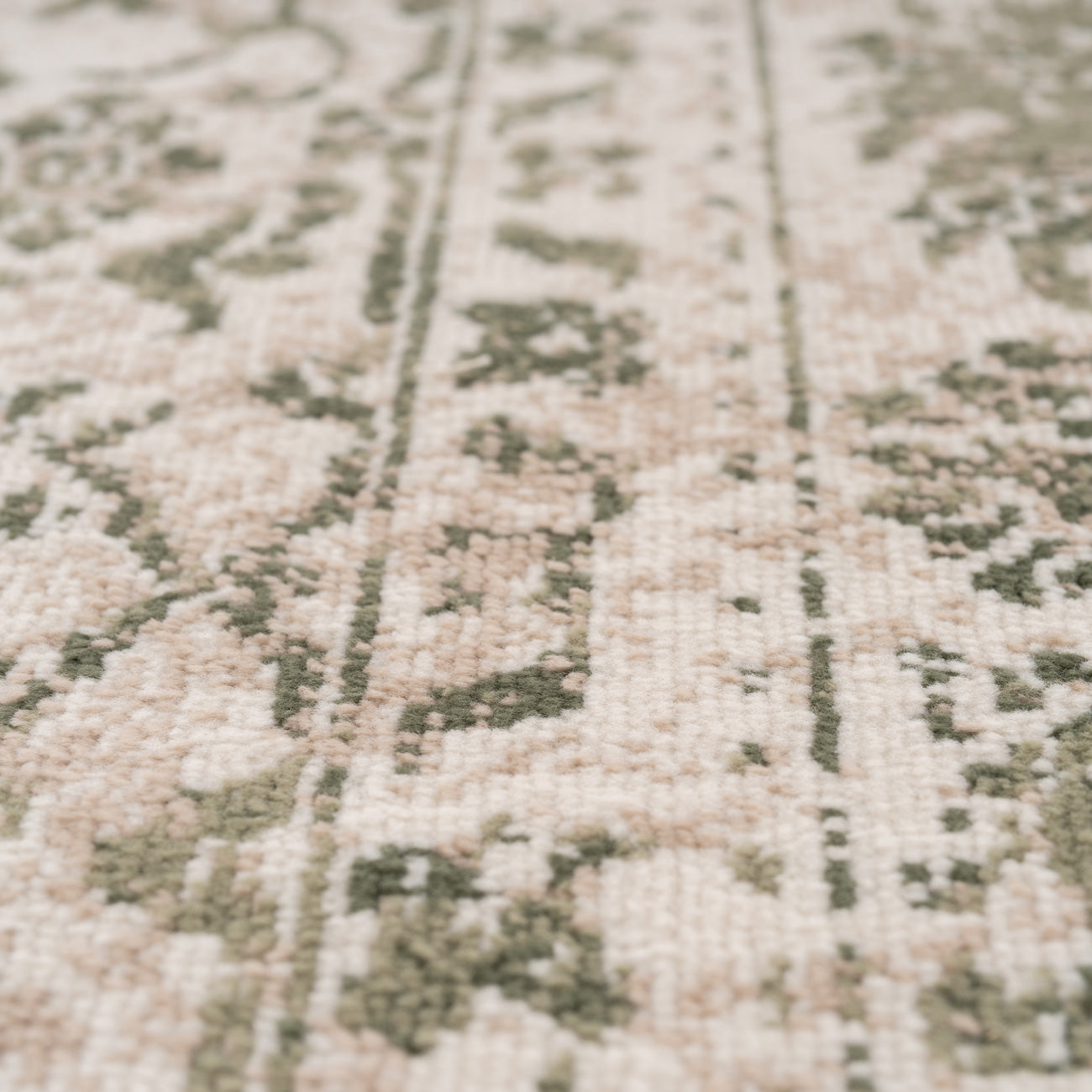 Sage Green Vintage Area Rug - Isadora