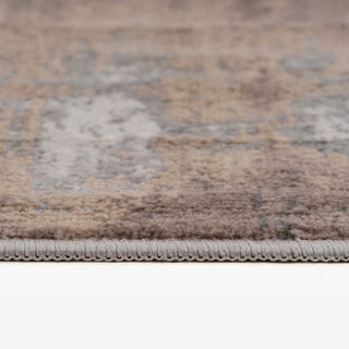 Beige Grey Distressed Area Rug