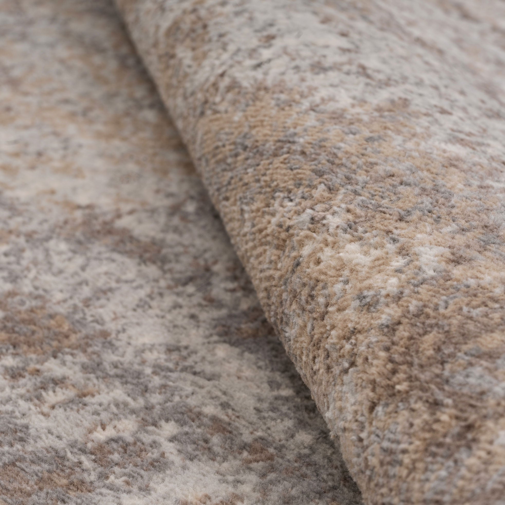 Beige Abstract Area Rug - Mia