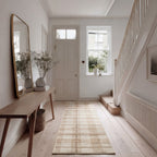 Neutral Beige Tartan Runner - Angus