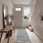 Vintage Blue Medallion Runner - Claudia