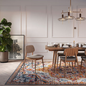 Multicolour Medallion Area Rug