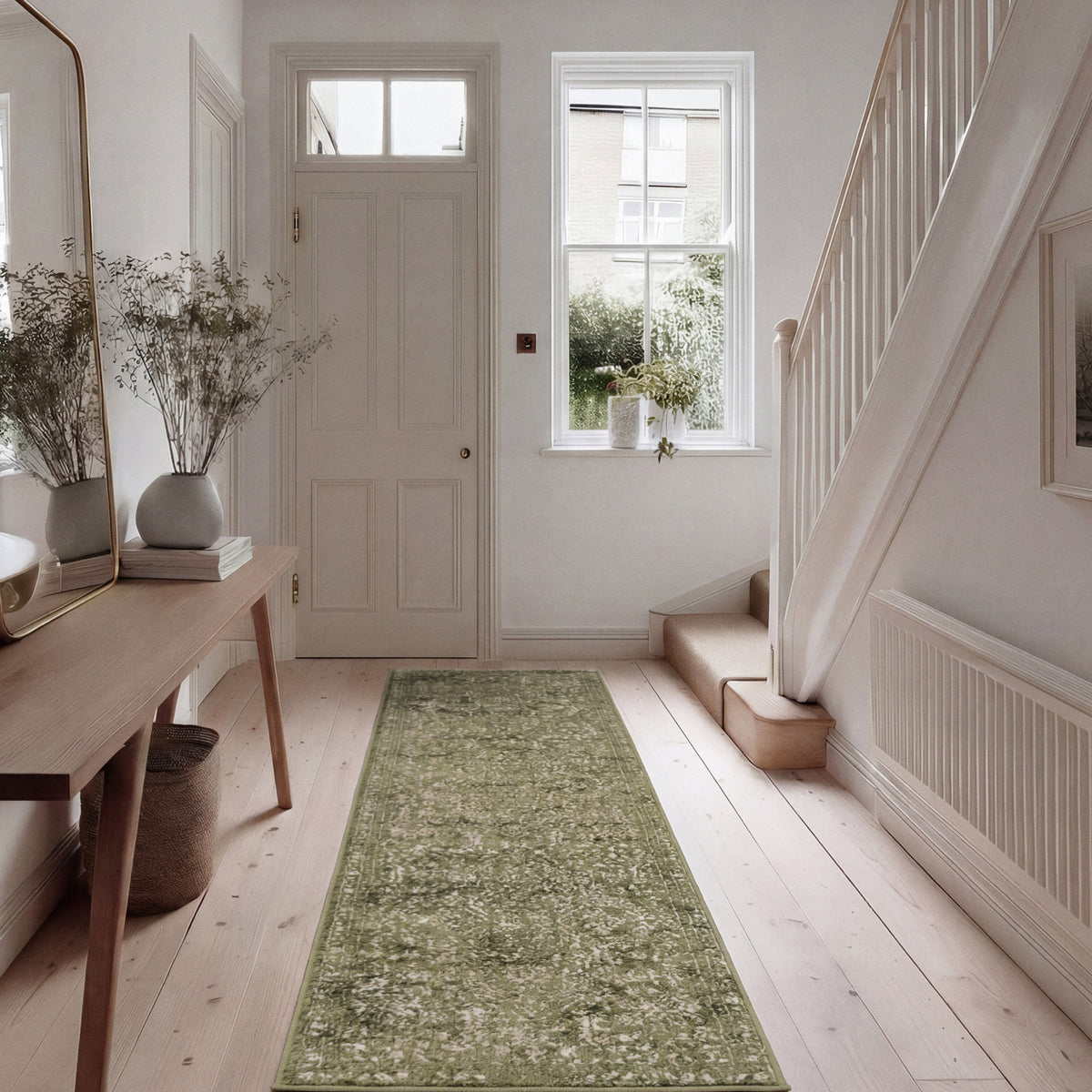 Green Vintage Medallion Area Rug - Linden