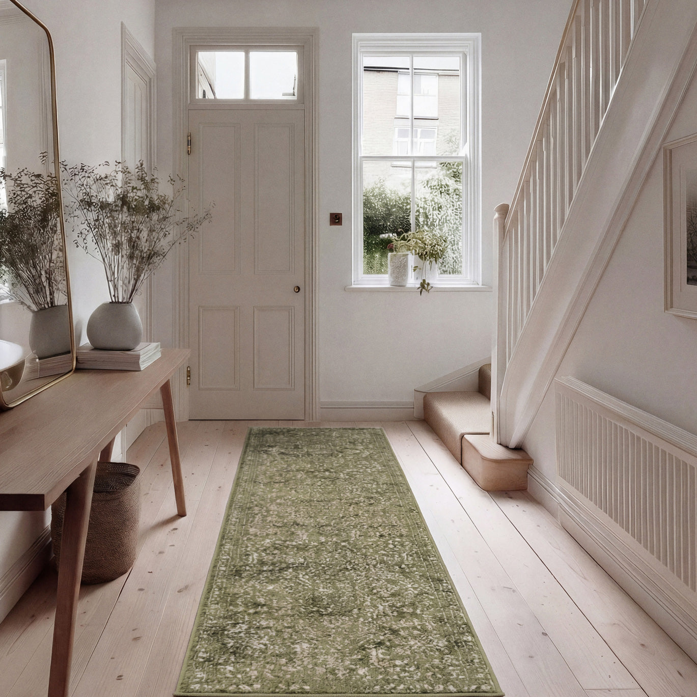 Green Vintage Medallion Area Rug - Linden