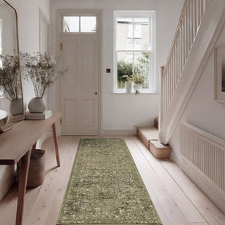 Green Vintage Medallion Area Rug - Linden