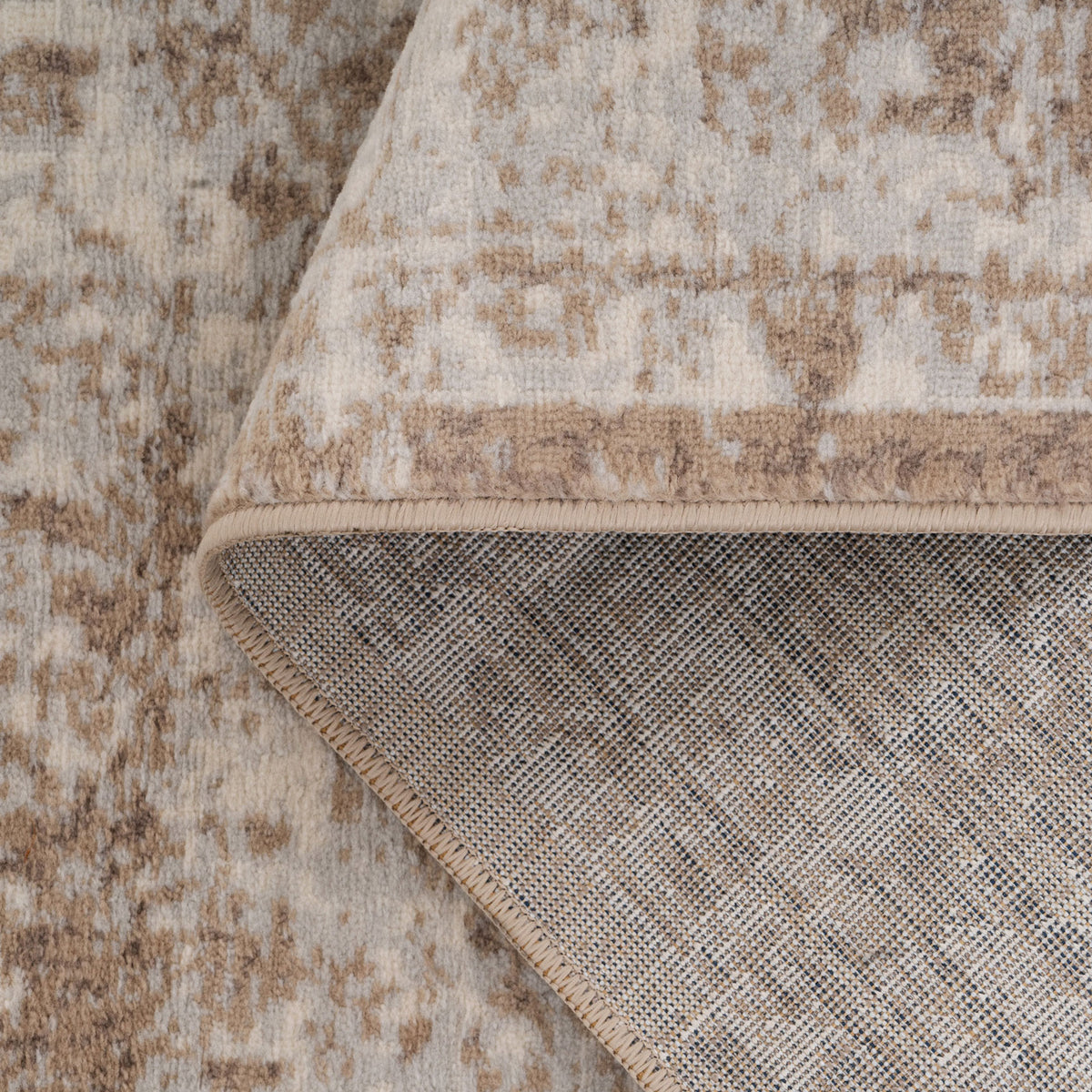 Beige Aztec Runner Rug