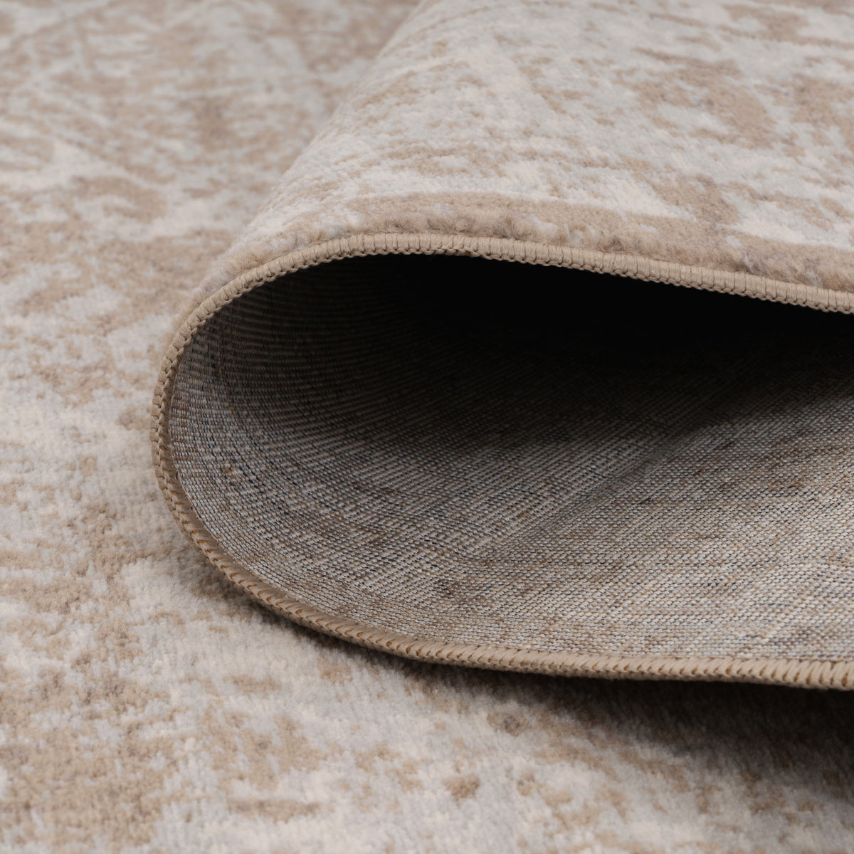 Beige Aztec Runner Rug