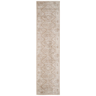 Beige Aztec Runner Rug