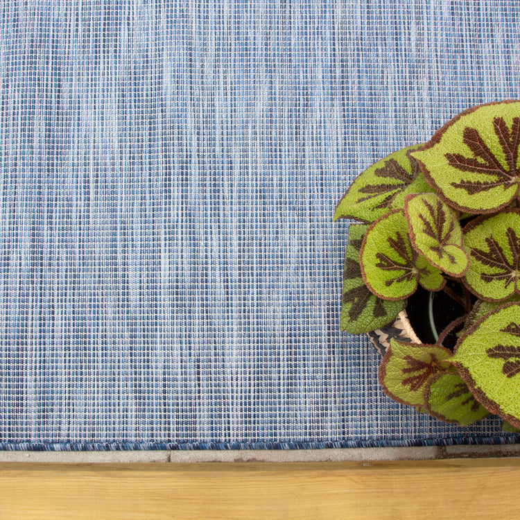 Blue Mottled Indoor | Outdoor Rug