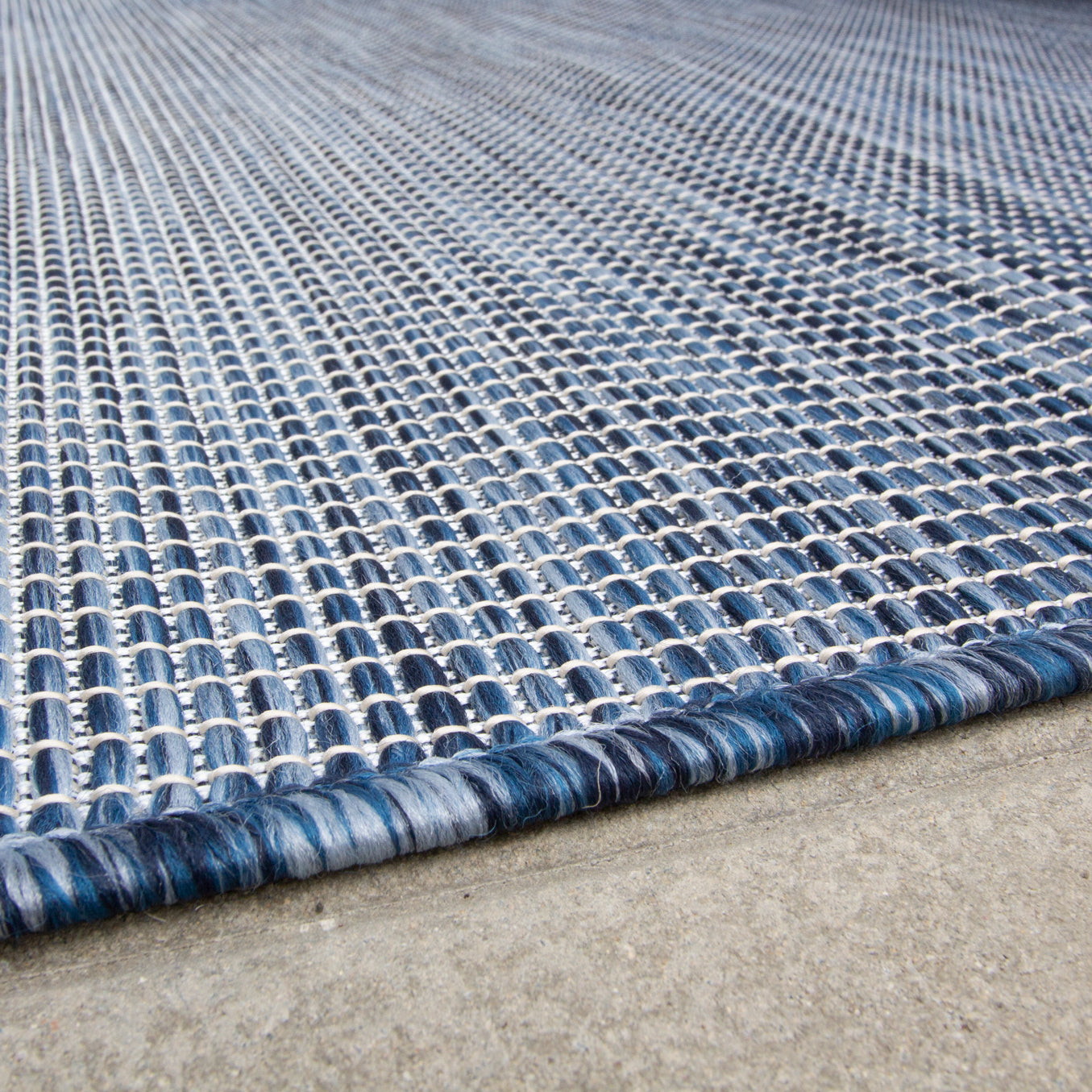 Blue Mottled Indoor | Outdoor Rug