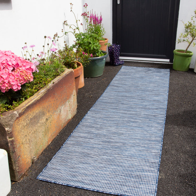 Blue Mottled Indoor | Outdoor Rug