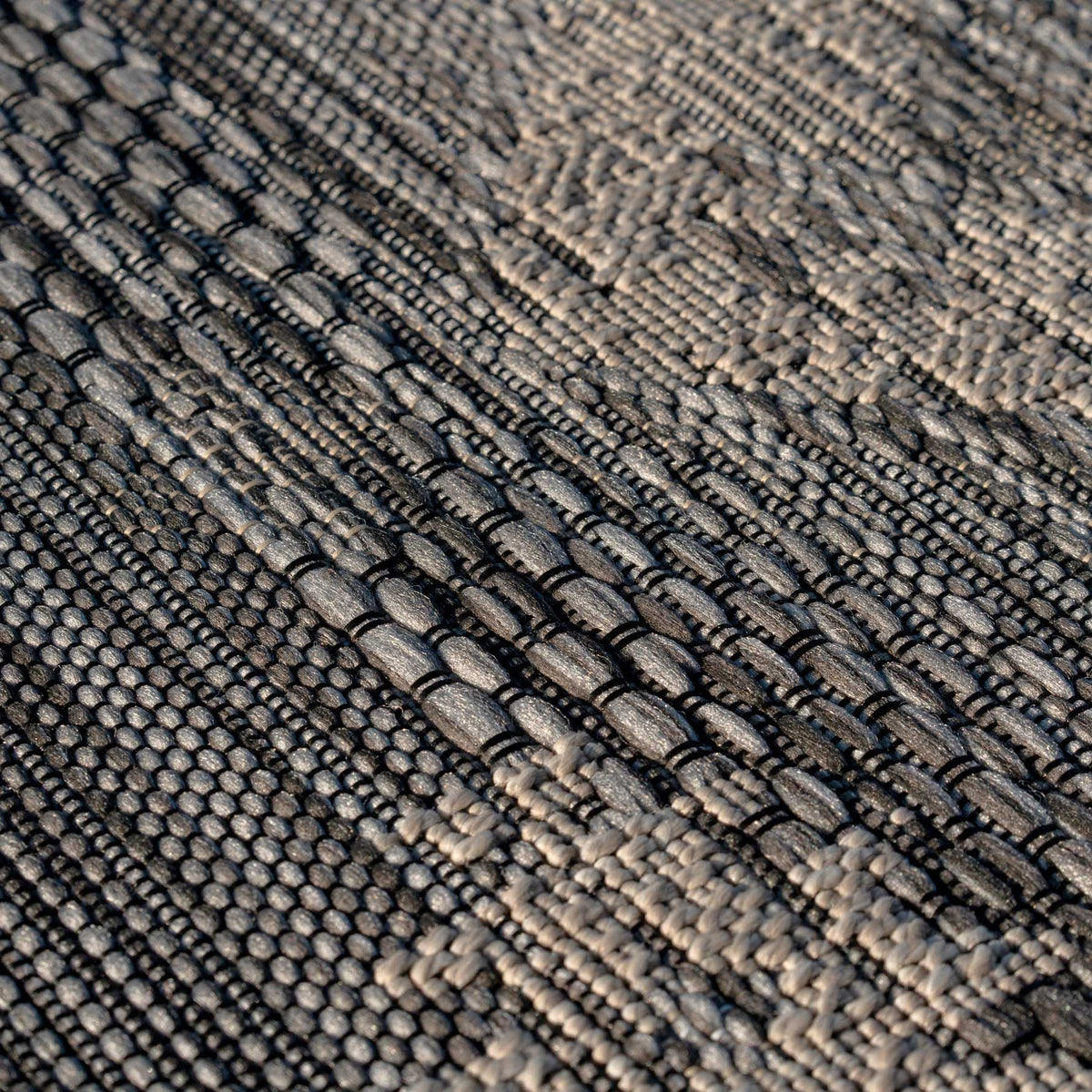 Geometric Grey Outdoor Rug - Pavillion