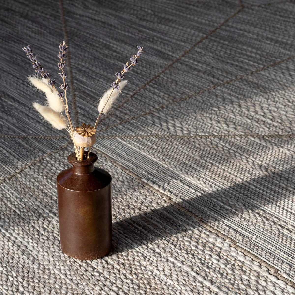 Modern Grey Outdoor Rug - Bonnie