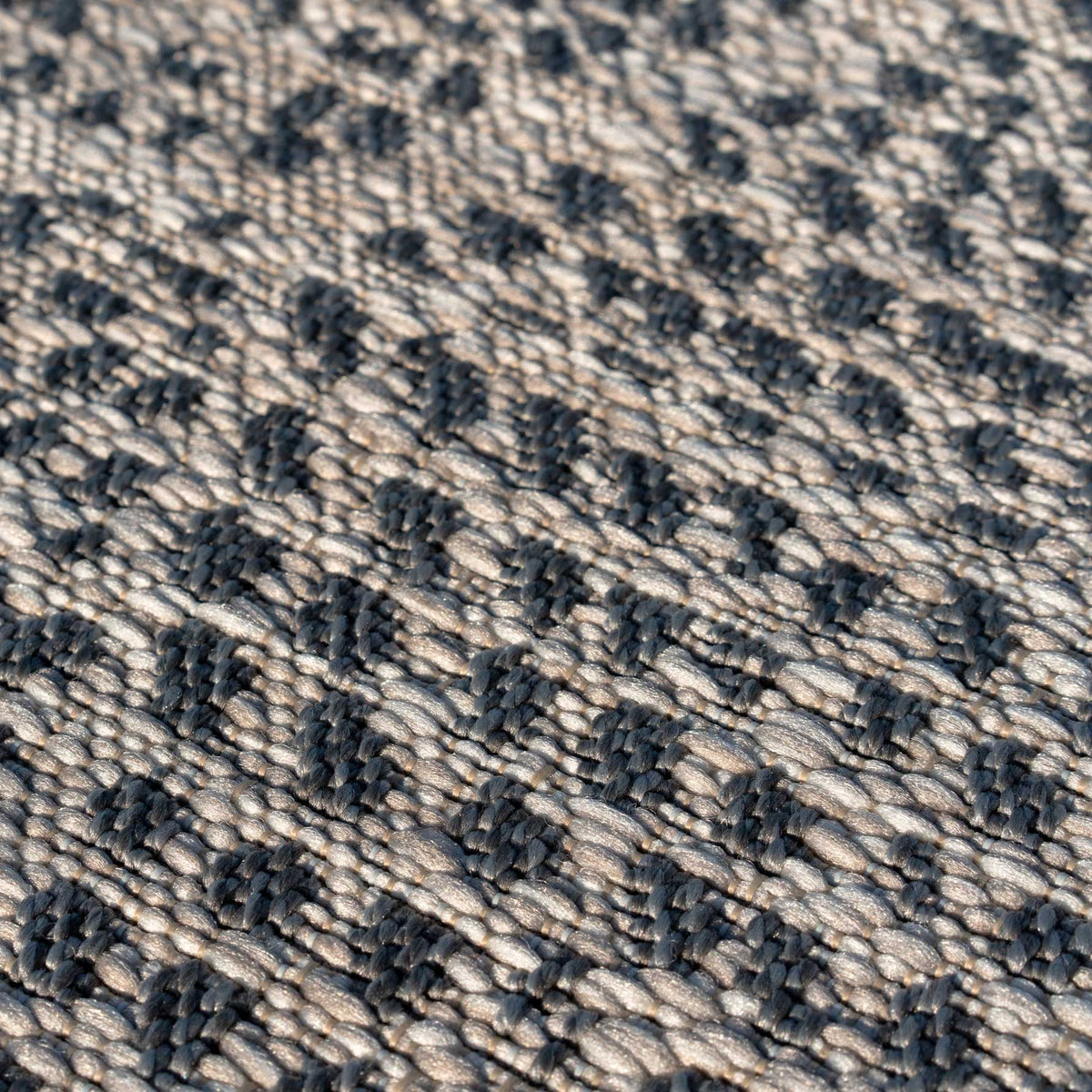 Diamonds Grey Outdoor Rug - Pavillion