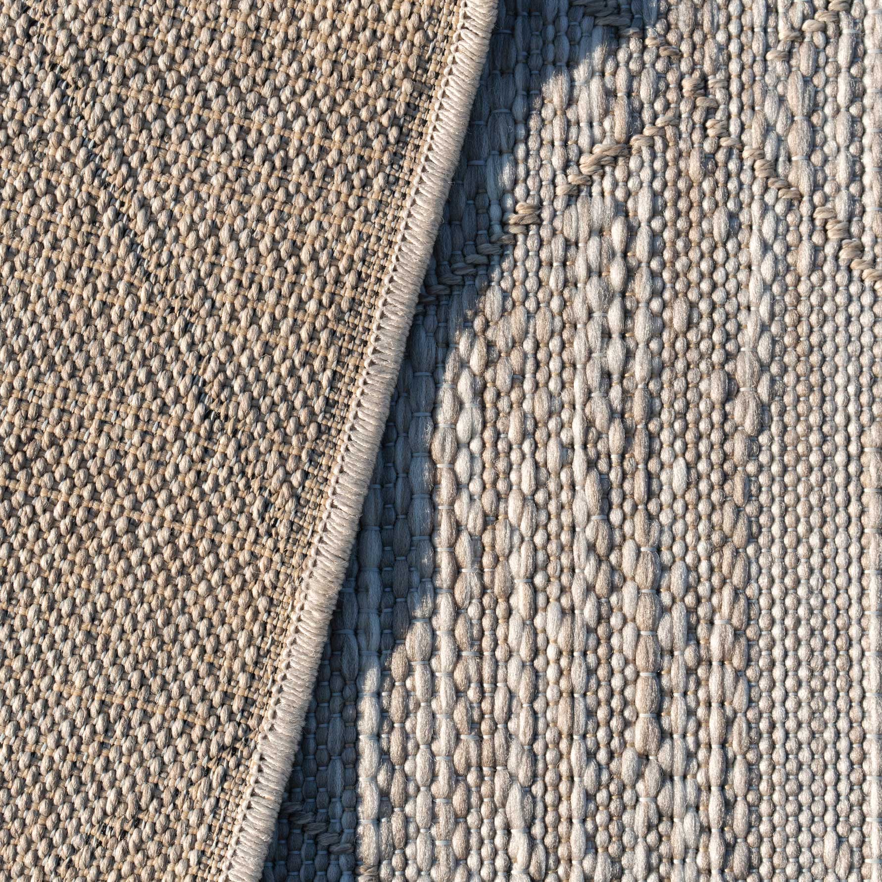 Beige Geometric Outdoor Rug - Pavillion