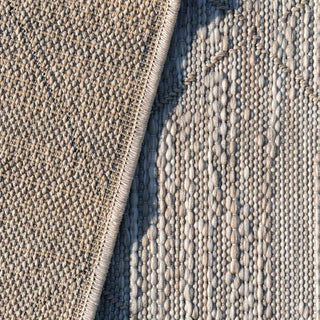 Beige Geometric Outdoor Rug - Pavillion