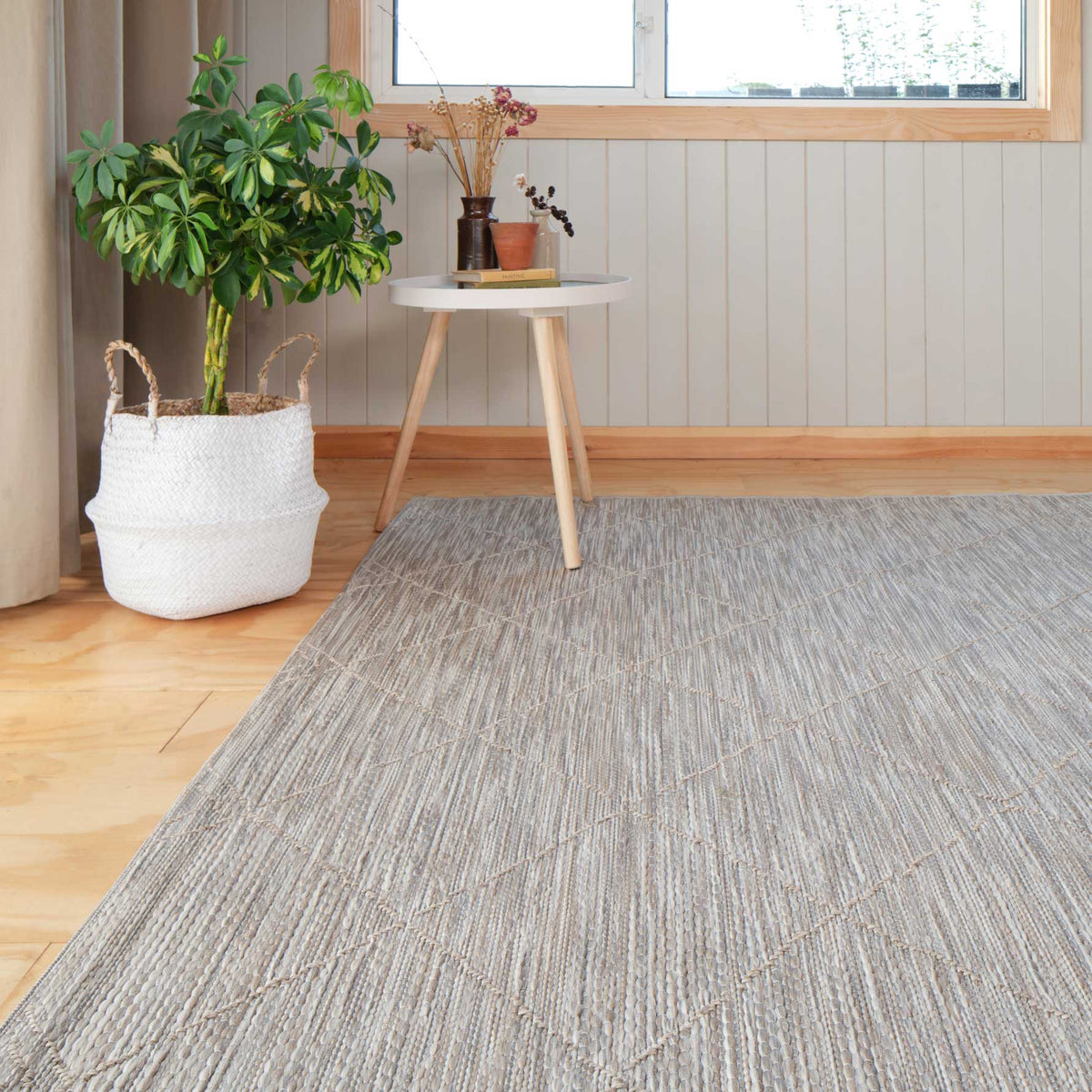 Beige Geometric Outdoor Rug - Pavillion