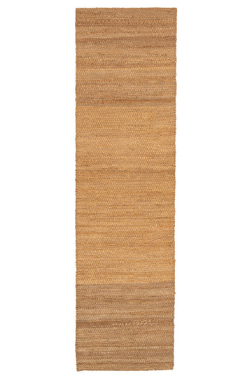 Handwoven Brown Jute Border Runner - Alma