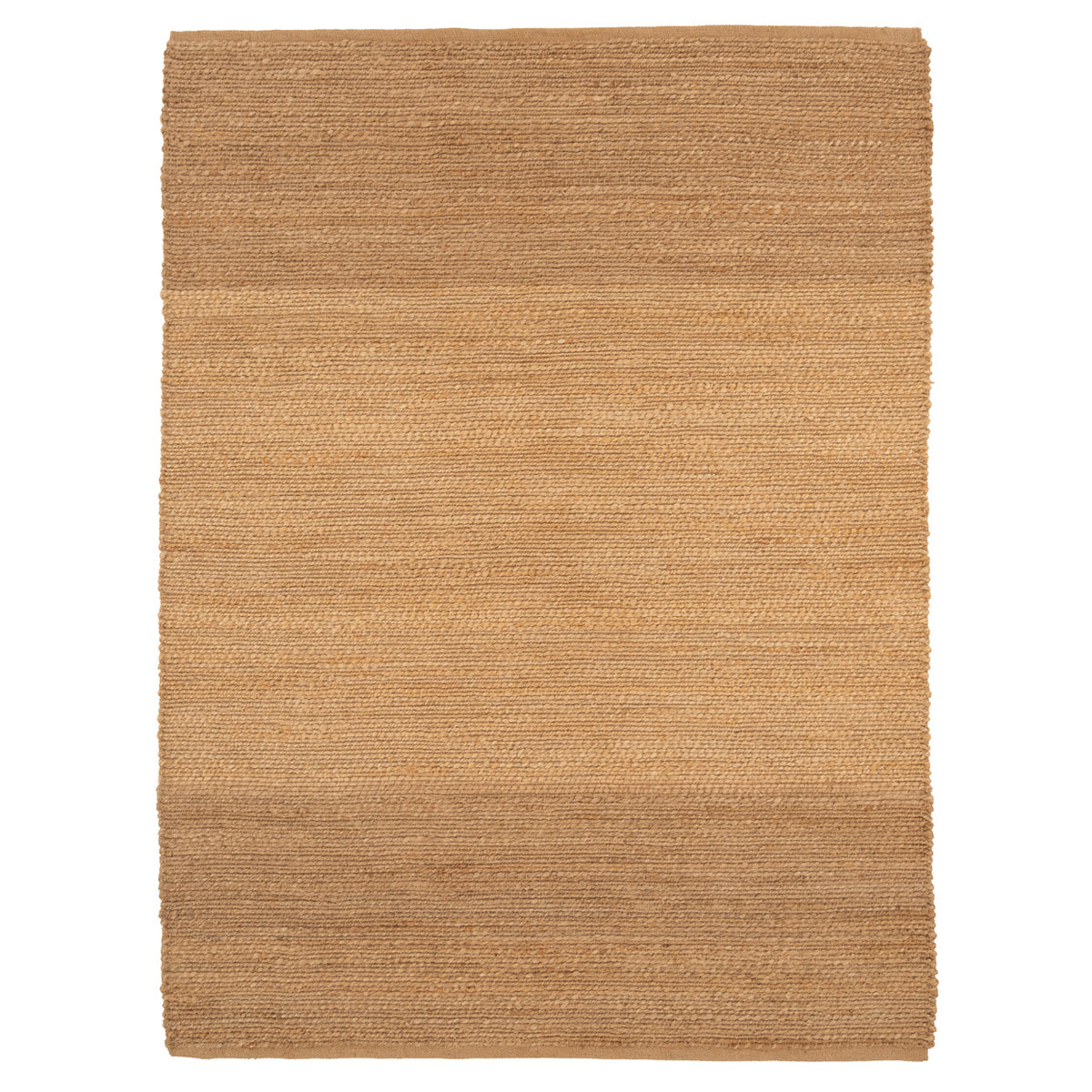 Natural Handwoven Brown Jute Border Rug - Alma