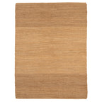 Natural Handwoven Brown Jute Border Rug - Alma