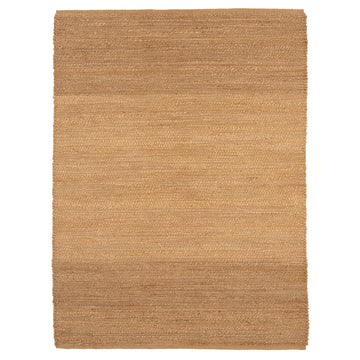 Natural Handwoven Brown Jute Border Rug - Alma