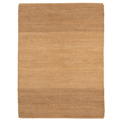 Natural Handwoven Brown Jute Border Rug - Alma