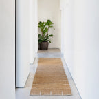 Natural Brown Jute Framed Runner - Annie