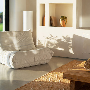 Handwoven Brown Jute Cross Stitch Rug - Callie