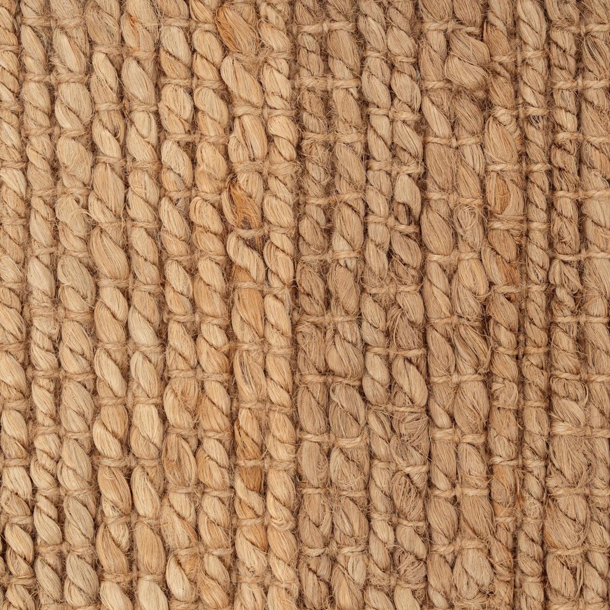 Natural Handwoven Brown Jute Border Rug - Alma