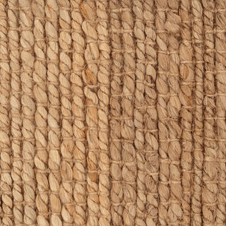 Natural Handwoven Brown Jute Border Rug - Alma