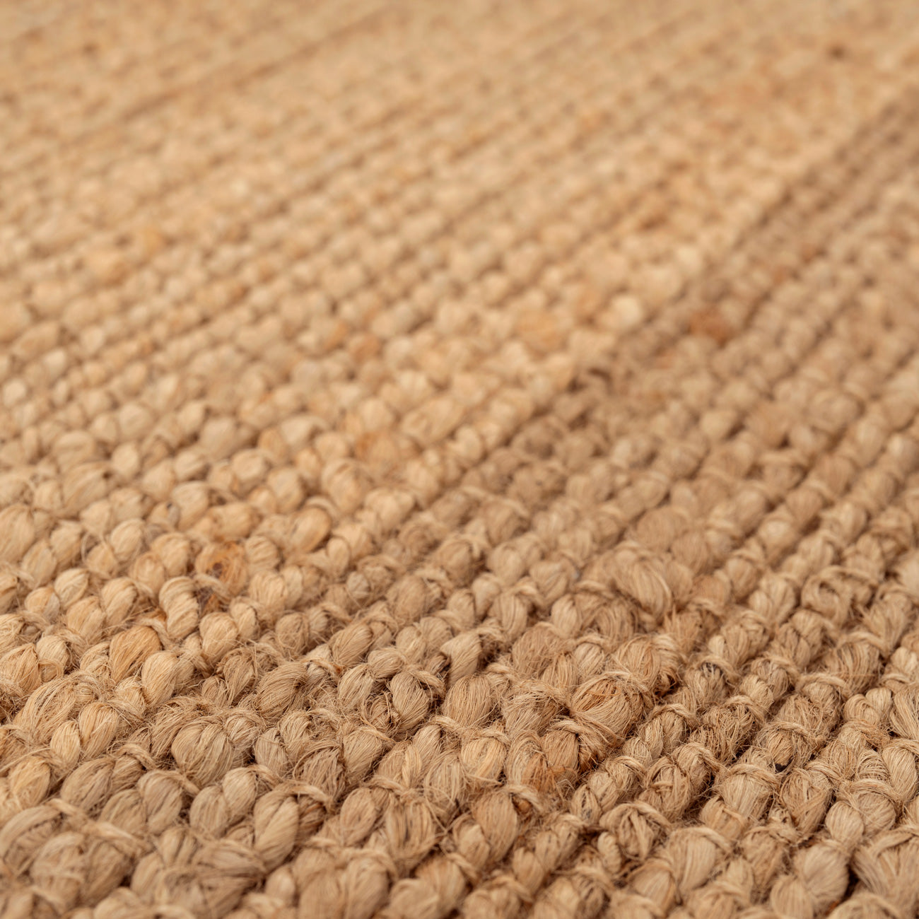 Natural Handwoven Brown Jute Border Rug - Alma