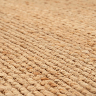 Handwoven Brown Jute Border Runner - Alma