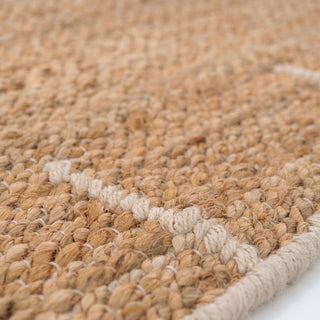 Natural Brown Jute Framed Runner - Annie