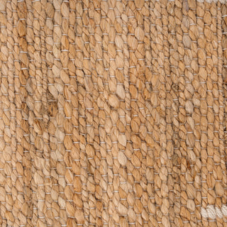 Natural Handwoven Brown Jute Framed Rug - Annie