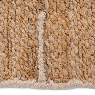 Natural Brown Jute Framed Runner - Annie