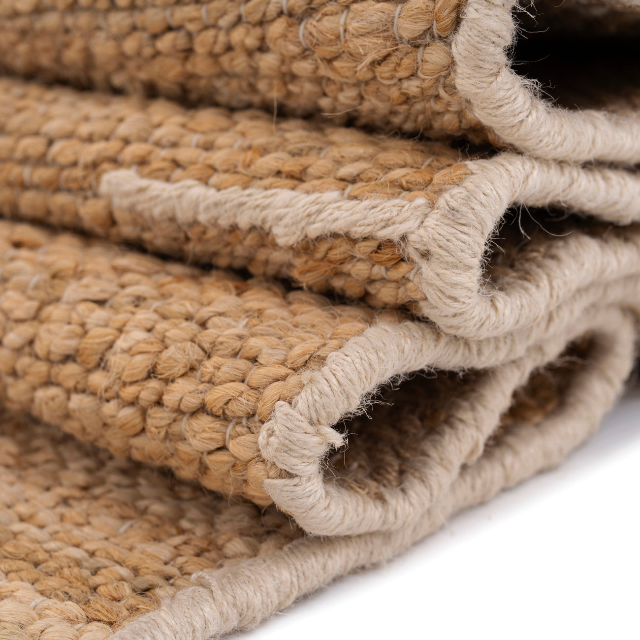 Natural Brown Jute Framed Runner - Annie