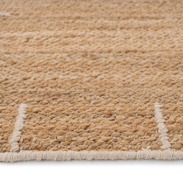 Natural Brown Jute Framed Runner - Annie
