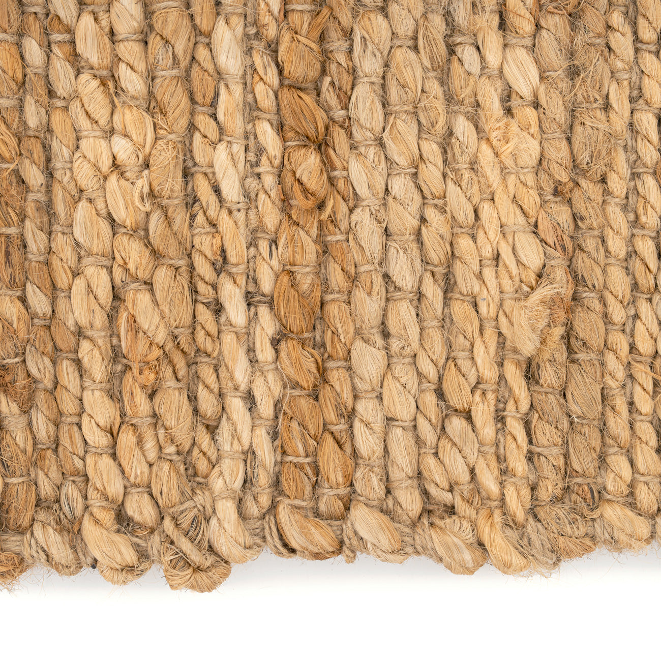 Handwoven Brown Jute Cross Stitch Runner - Callie