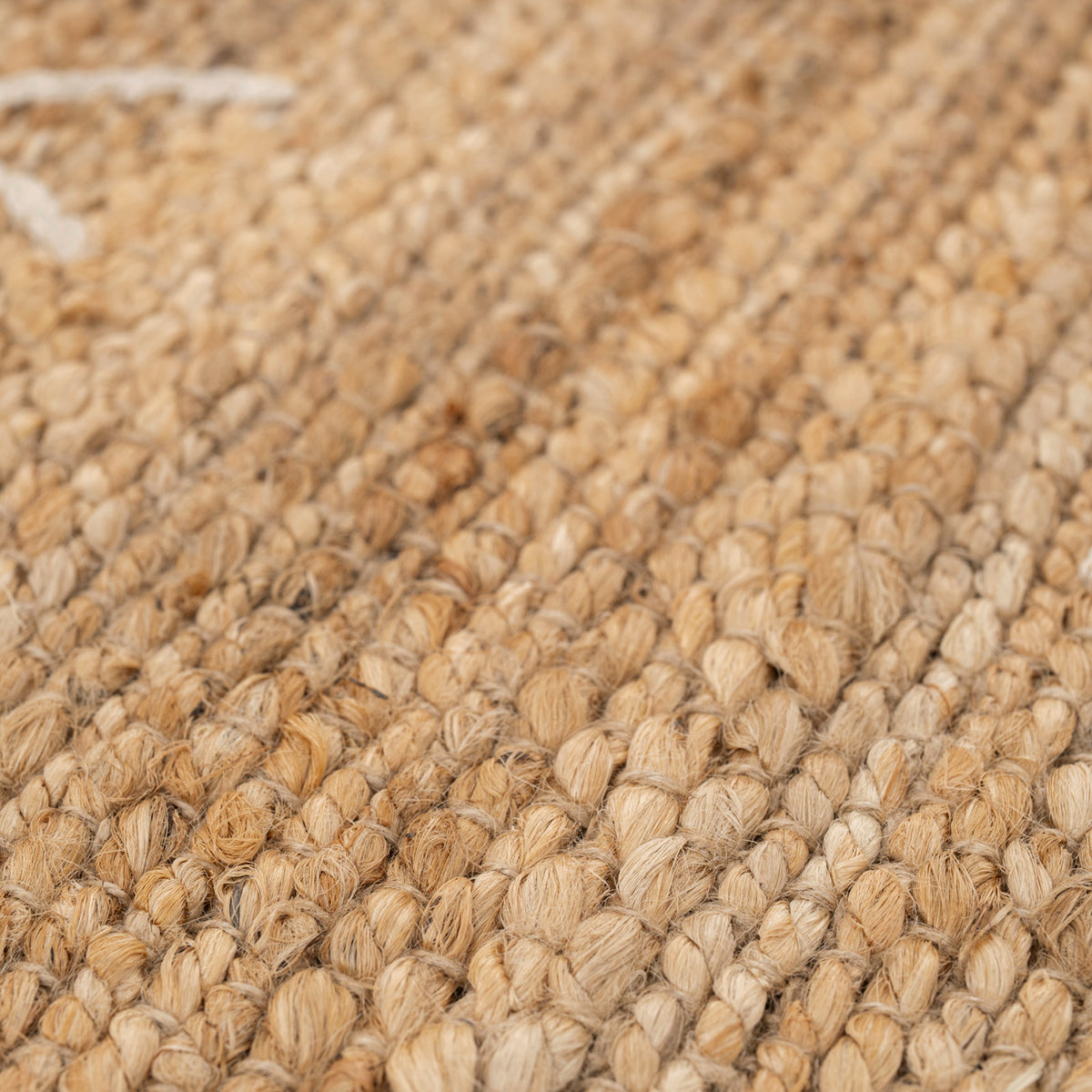 Handwoven Brown Jute Cross Stitch Rug - Callie