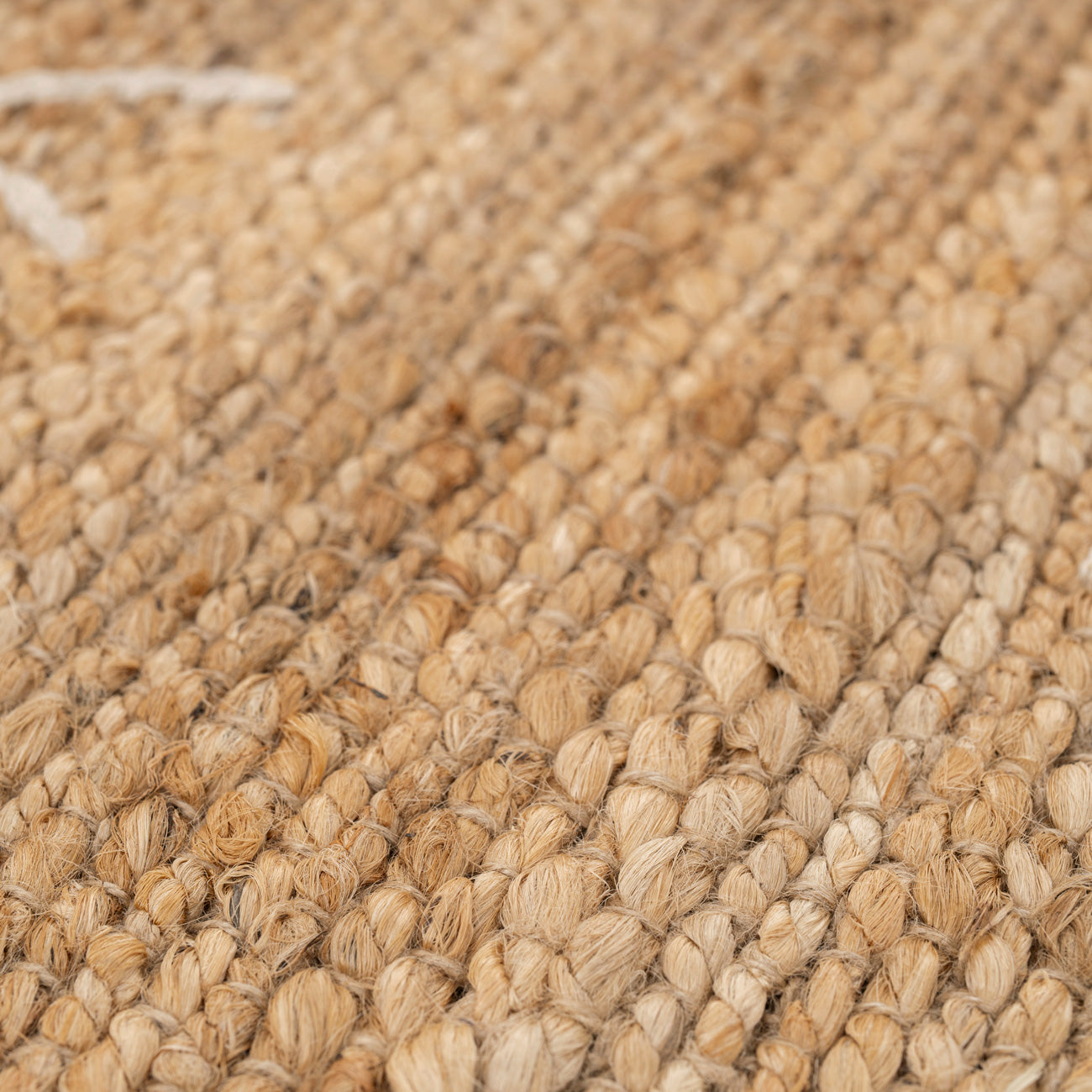 Handwoven Brown Jute Cross Stitch Rug - Callie